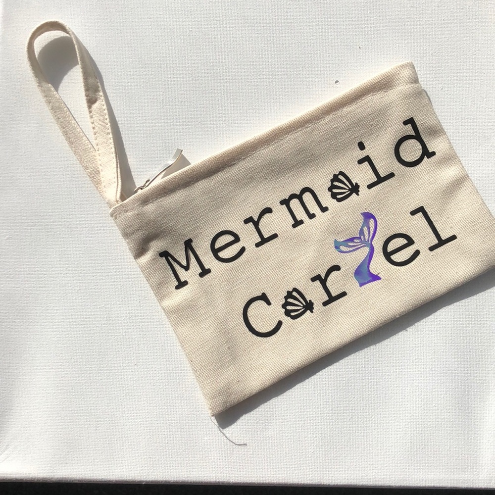 Handmade Mermaid Cartel Zip Pouch